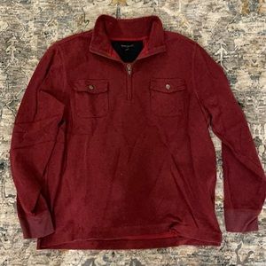 Banana Republic Red Quarter Zip (xl)